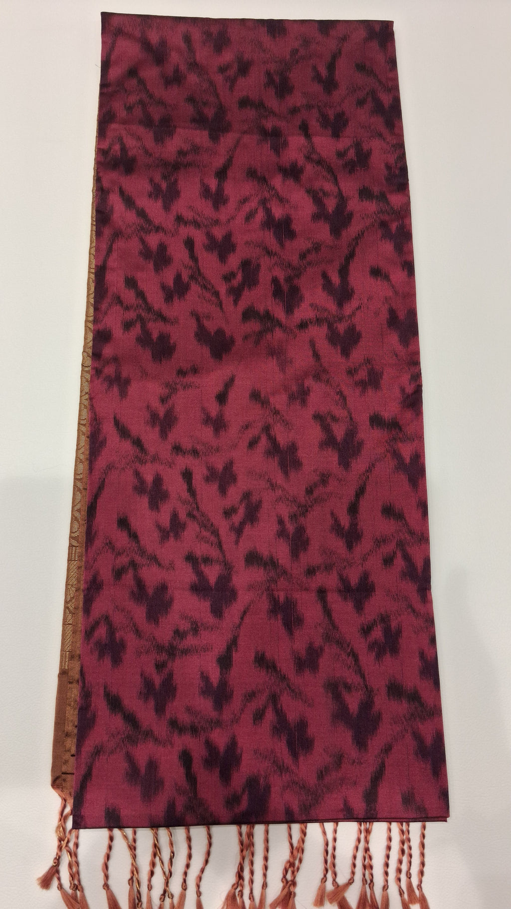 Raaga Bronze Wine Woven Saree with Tassel Pallu 7248003